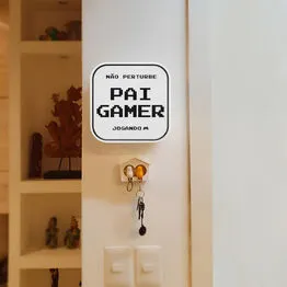 Luminária Box Não Perturbe, Pai Gamer