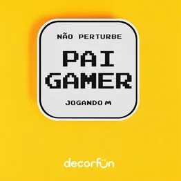 Luminária Box Não Perturbe, Pai Gamer