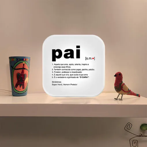 Luminária Box Significado Pai