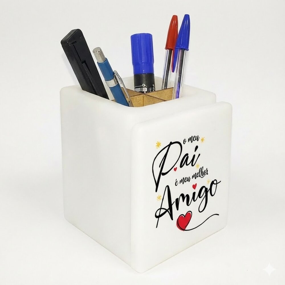 Organizador de Mesa Iluminado O Meu Pai