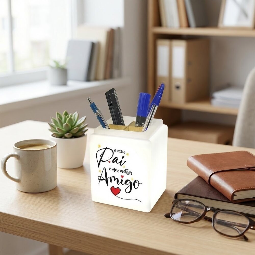 Organizador de Mesa Iluminado O Meu Pai