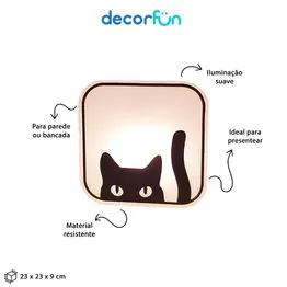 Luminária Box Black Cat