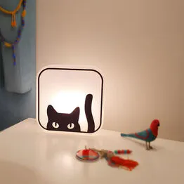 Luminária Box Black Cat