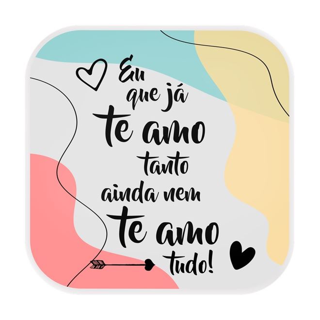 Luminária Box Eu Já Te Amo Tanto