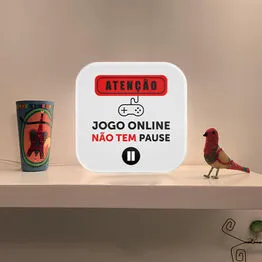 Luminária Box Jogo Online Não Tem Pause
