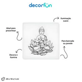 Luminária Box Slim Budha USB