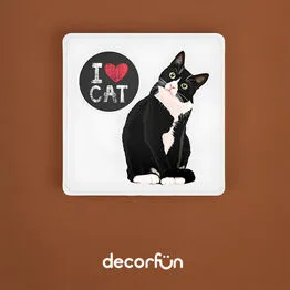Luminária Box Slim I Love Cat USB
