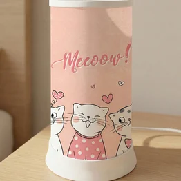 Luminária de Mesa Hug Cute Meow Cat