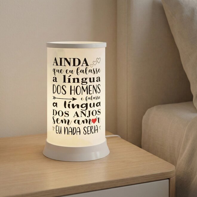 Luminária de Mesa Hug A Língua dos Anjos