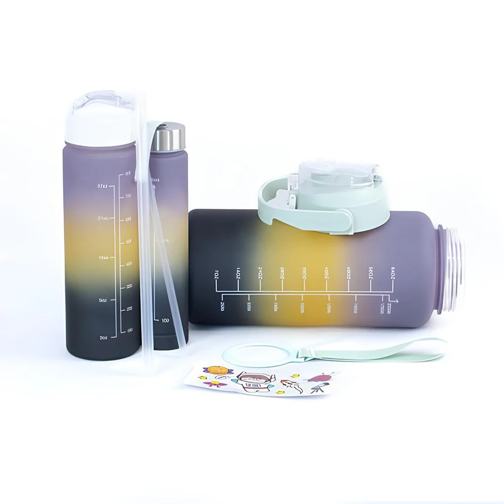 Conjunto com 3 Garrafas Verde Claro Fresh Time