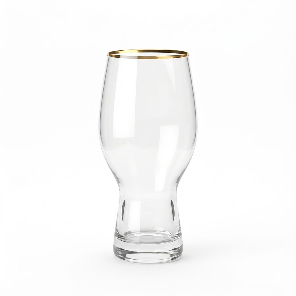 Copo de Vidro com Borda Dourada de 470ml Amazing Drinks