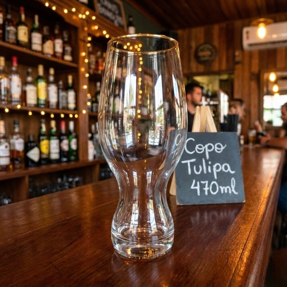 Copo de Vidro com Borda Dourada de 470ml Amazing Drinks