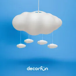 Luminária Pendente Infantil Tempestade de Nuvens Pendente - Bivolt