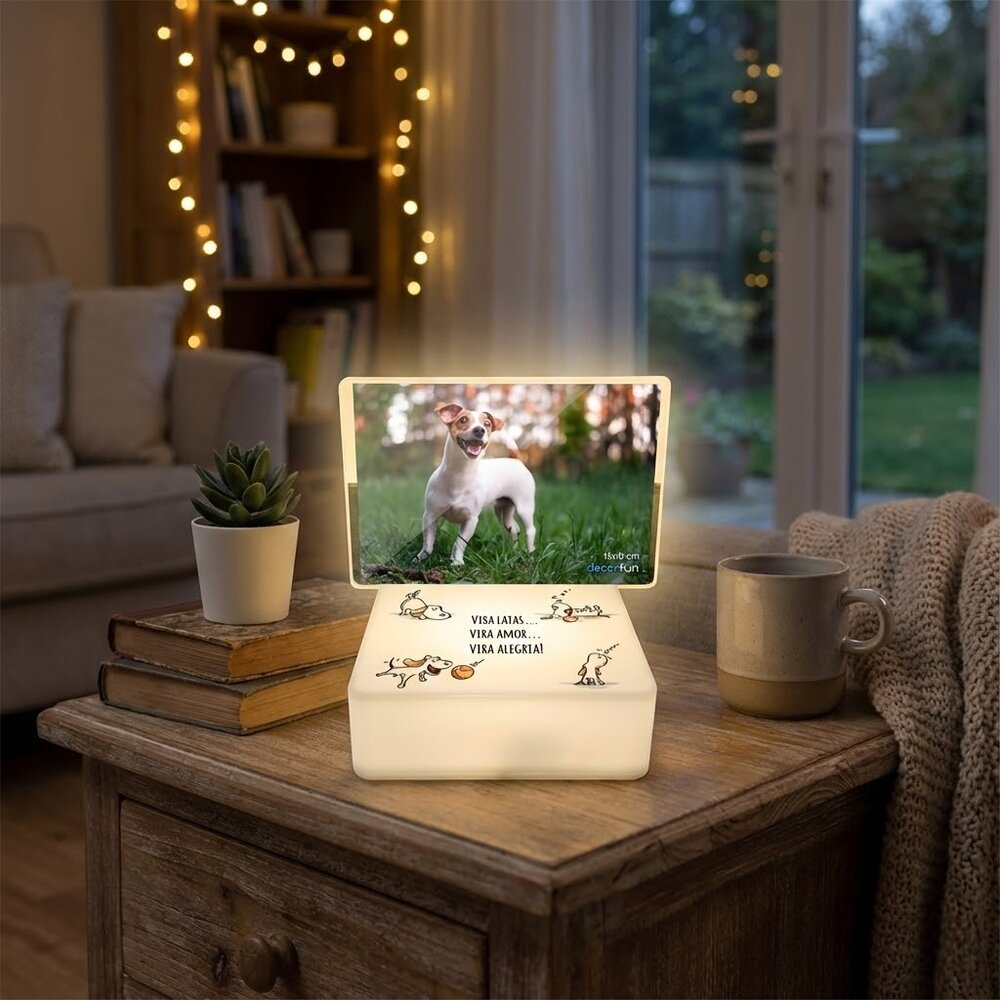 Luminária Mini Box Retrato - Vira Latas