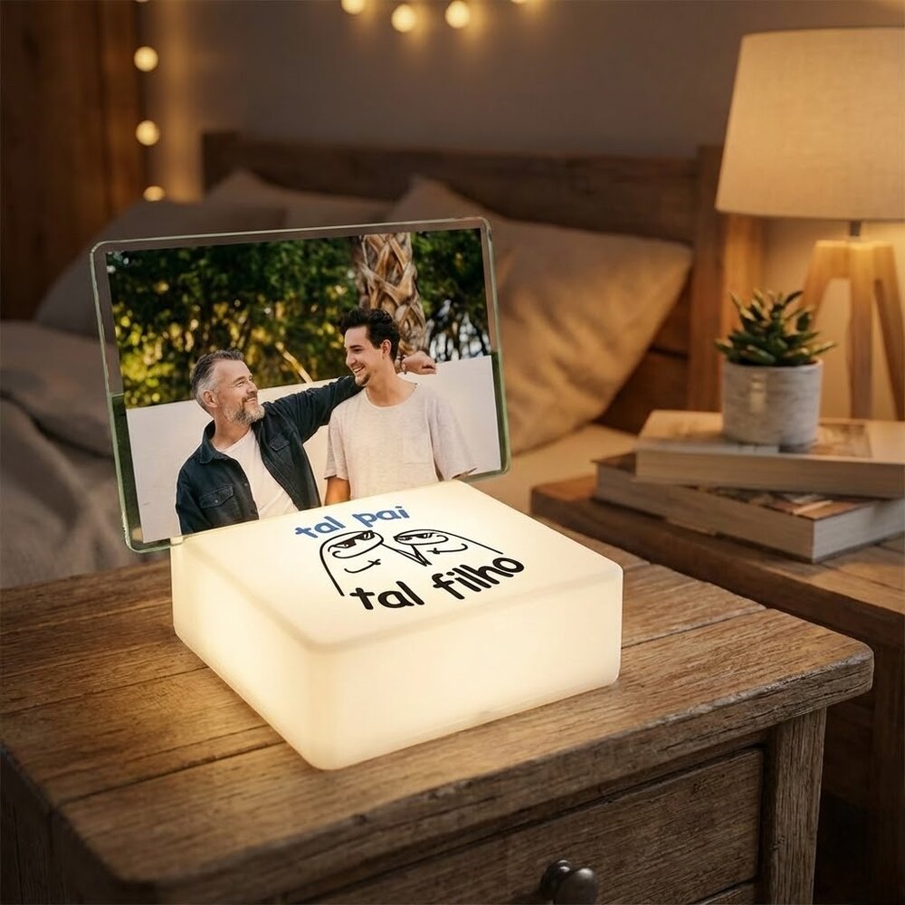 Luminária Mini Box Retrato - Tal Pai Tal Filho