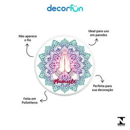 Luminária de Parede Namastê Decoração Criativa Arandela Bivolt