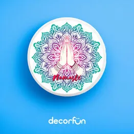 Luminária de Parede Namastê Decoração Criativa Arandela Bivolt