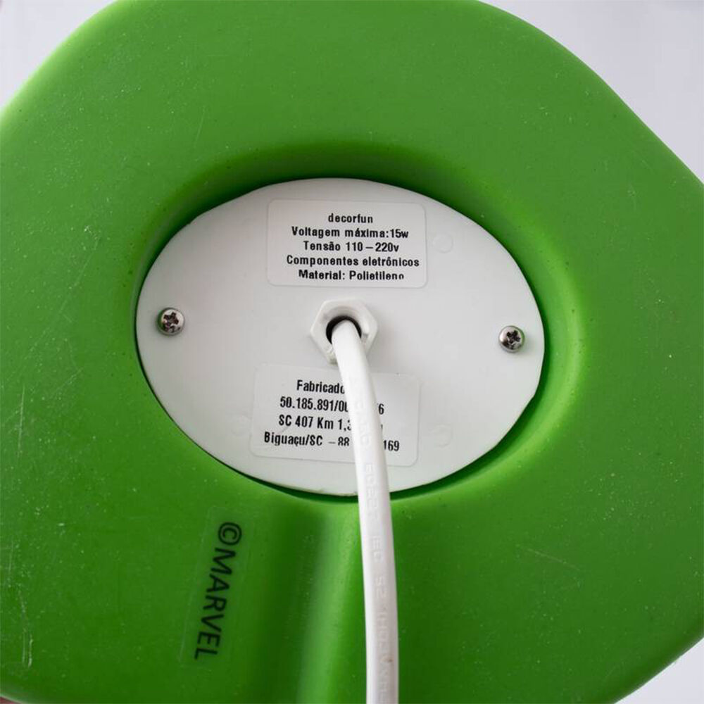 Luminária LED Mão Incrível Hulk Marvel