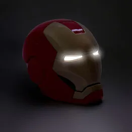 Luminária de Mesa Capacete Homem de Ferro Colorida Marvel Iron Man