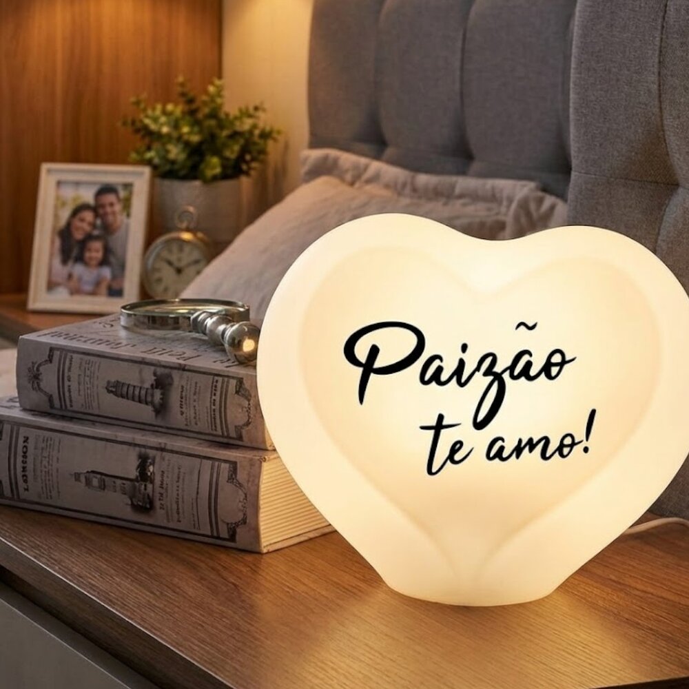 Luminária Coração Paizão Te Amo