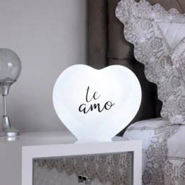 Luminária Coração Te Amo White LED