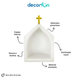 Oratório Iluminado Branco