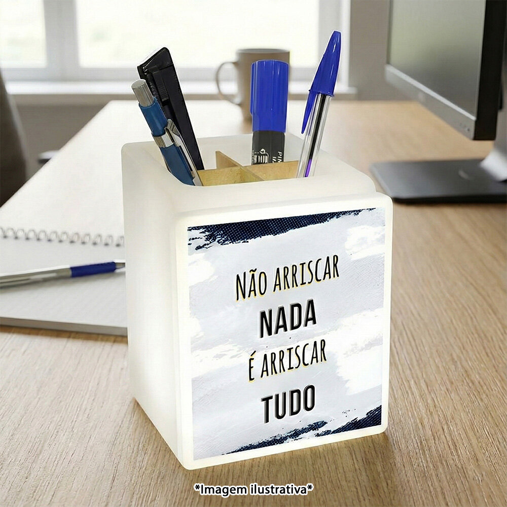 Organizador de Mesa Iluminado Arriscar Tudo
