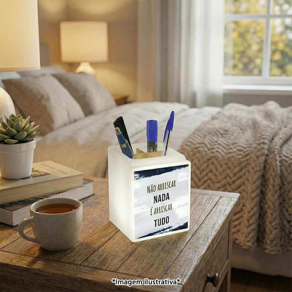 Organizador de Mesa Iluminado Arriscar Tudo