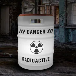 Banco Iluminado Radioactive Porta Objetos Tampo Madeira Bivolt Branco