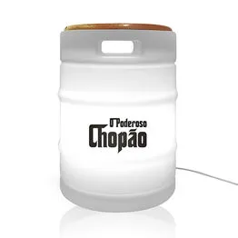 Banco Iluminado O Poderoso Chopão Decoração Bar Bivolt Branco