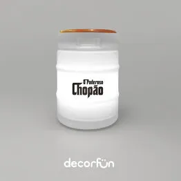 Banco Iluminado O Poderoso Chopão Decoração Bar Bivolt Branco