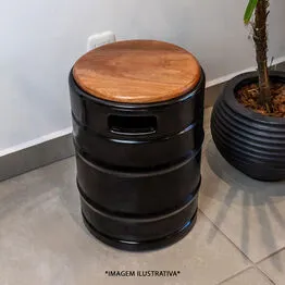 Banco Barril Poderoso Chopão Decoração Criativa Externa