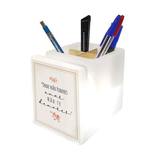 Organizador de Mesa Iluminado Não Demores