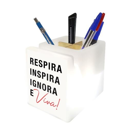 Organizador de Mesa Iluminado Respira Inspira
