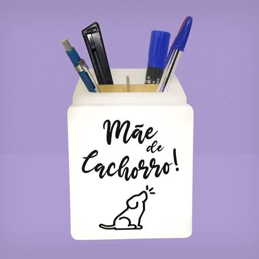 Organizador de Mesa Iluminado Mãe de Dog