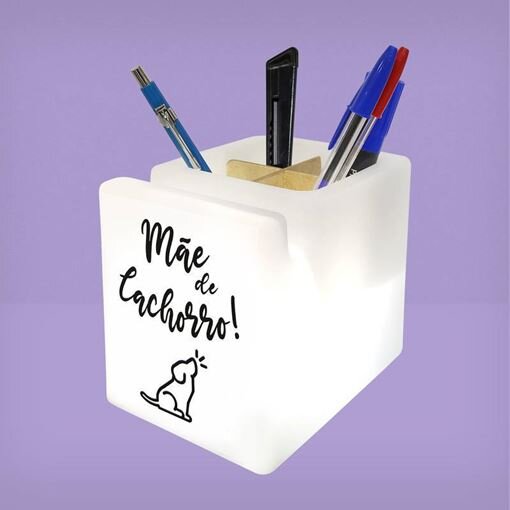 Organizador de Mesa Iluminado Mãe de Dog