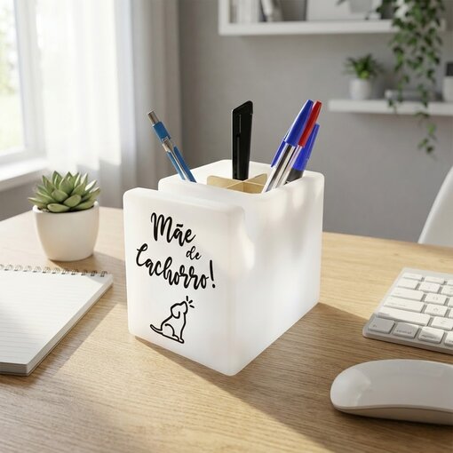 Organizador de Mesa Iluminado Mãe de Dog