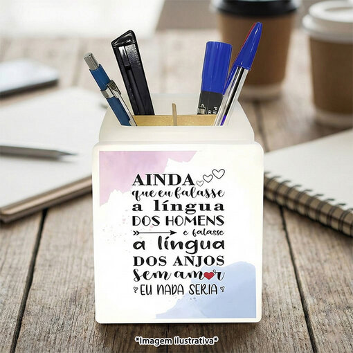 Organizador de Mesa Iluminado A Língua dos Anjos