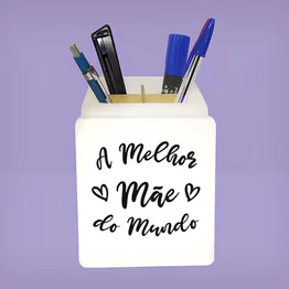 Organizador de Mesa Iluminado A Melhor Mãe do Mundo