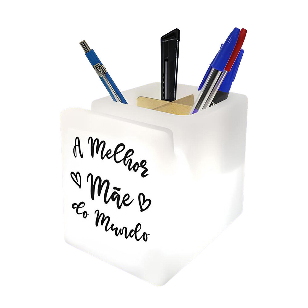 Organizador de Mesa Iluminado A Melhor Mãe do Mundo