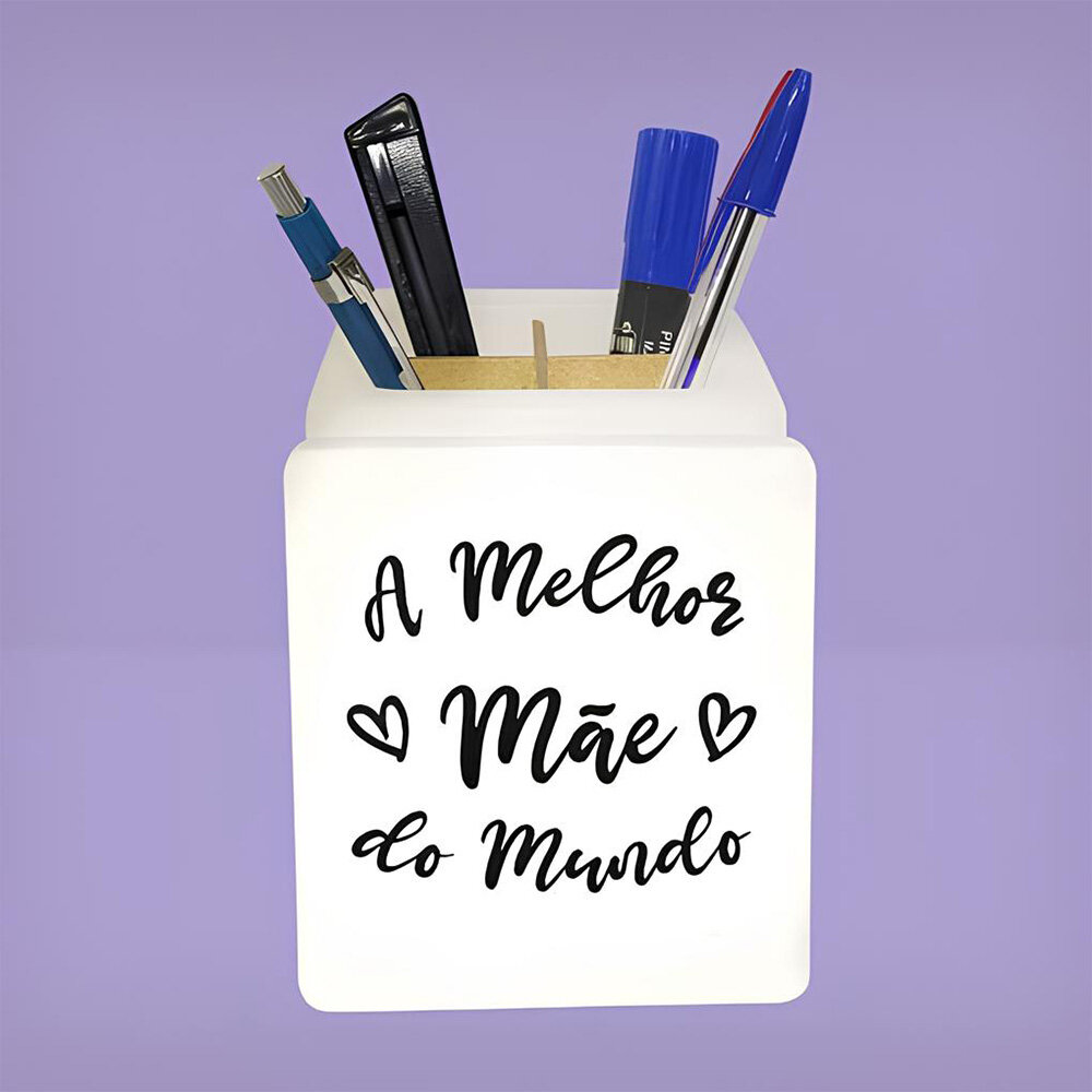 Organizador de Mesa Iluminado A Melhor Mãe do Mundo