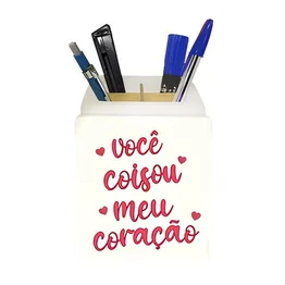 Organizador de Mesa Iluminado Você Coisou Meu Coração