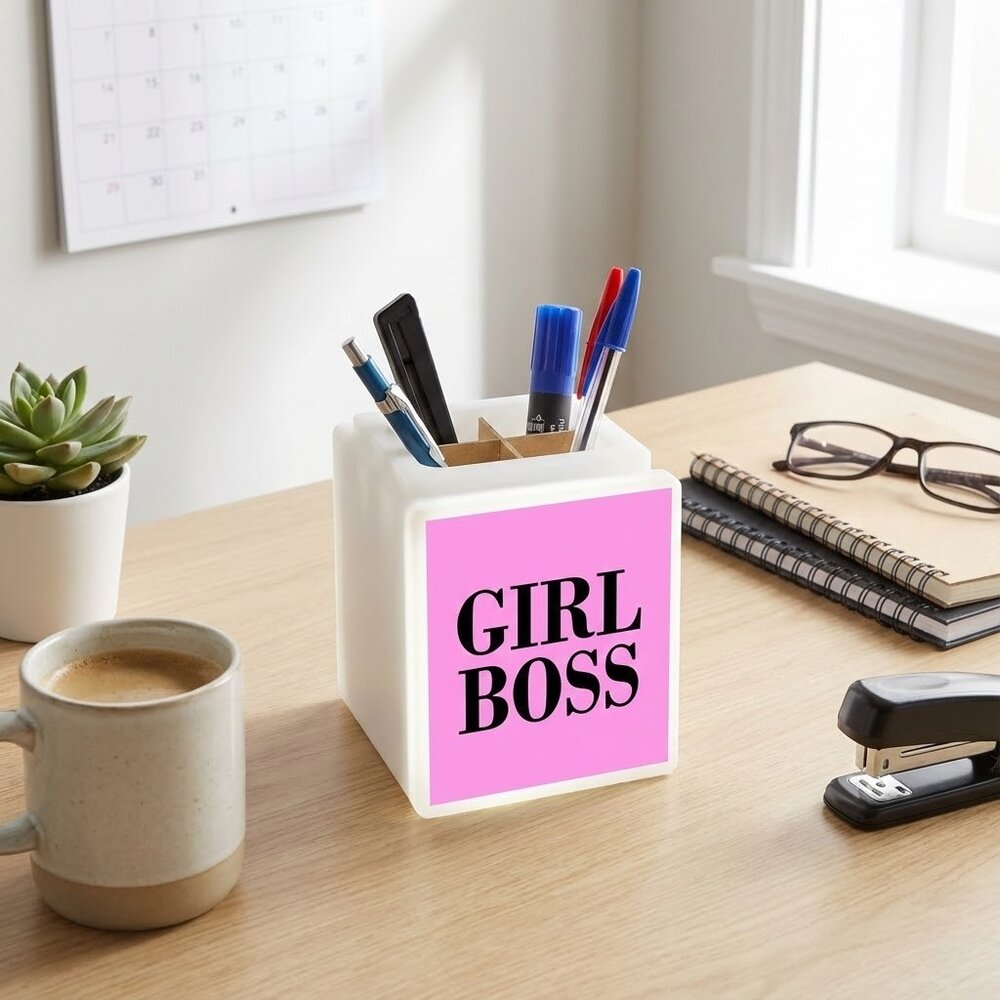 Organizador de Mesa Iluminado Girl Boss