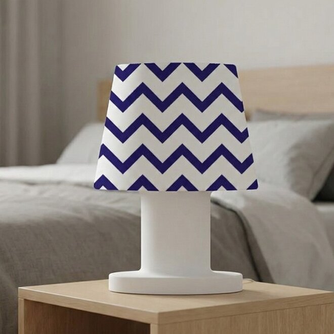 Luminária Abajur de Mesa Pequena Zig Zag