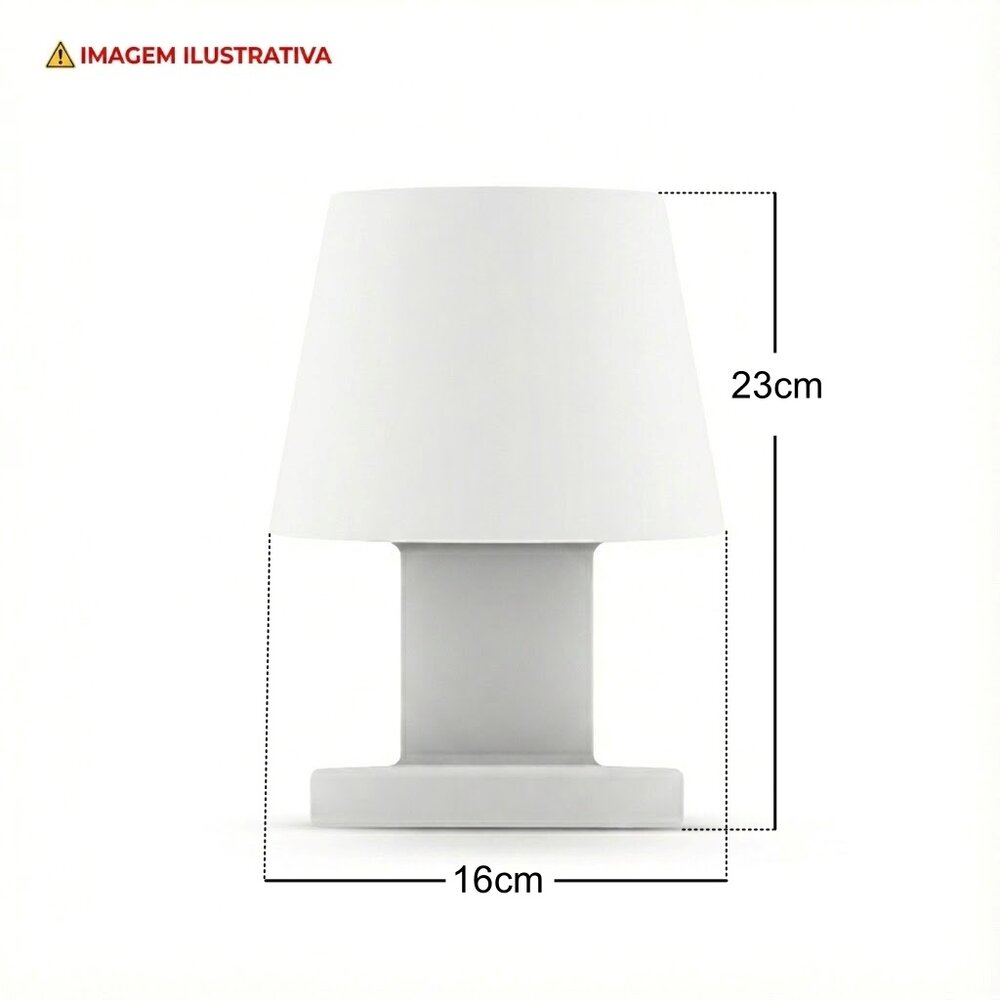 Luminária Abajur de Mesa Pequena Quem Acredita