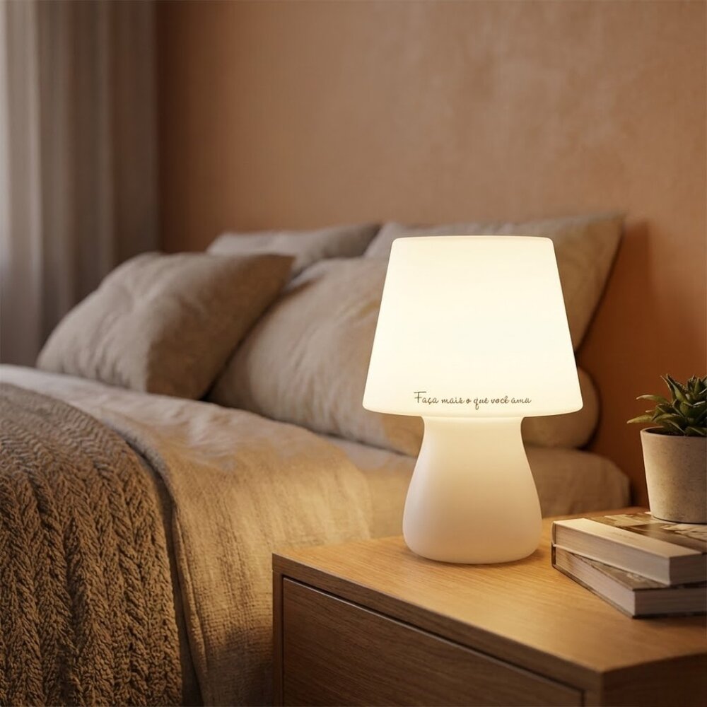 Luminária Abajur de Mesa Grande Faça Mais