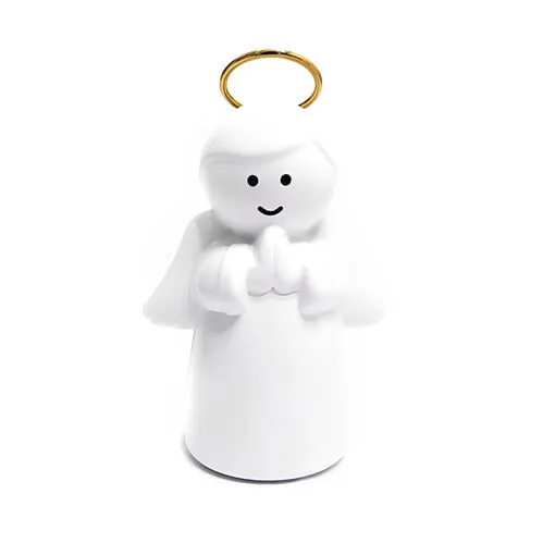 Anjo Laqueado Auréola Dourada Grande Decoração Altar Presépio Oratório