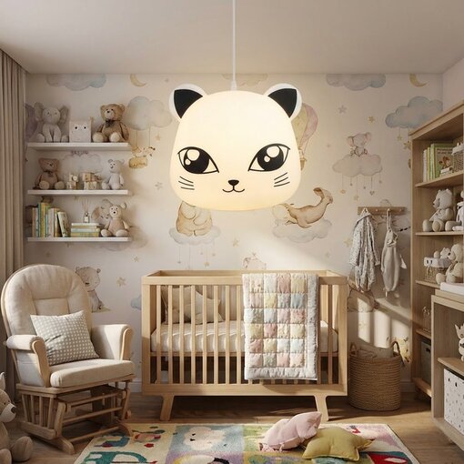 Luminária Gatinha Pendente Super Cute