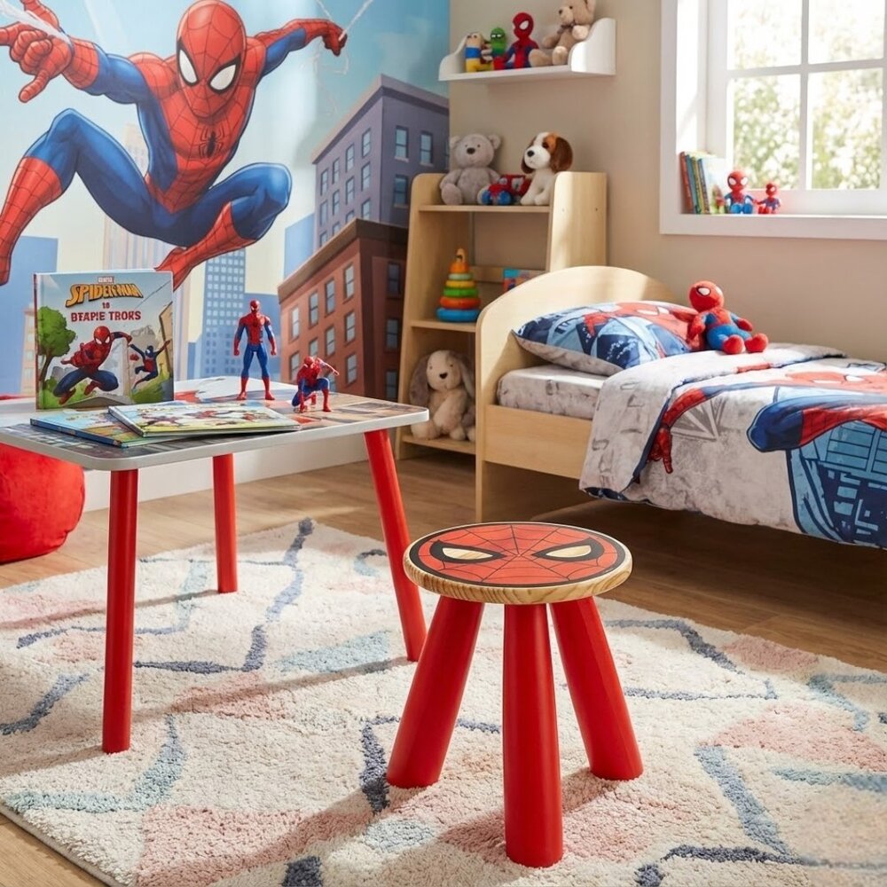 Mini Banqueta Vermelha Homem Aranha Marvel