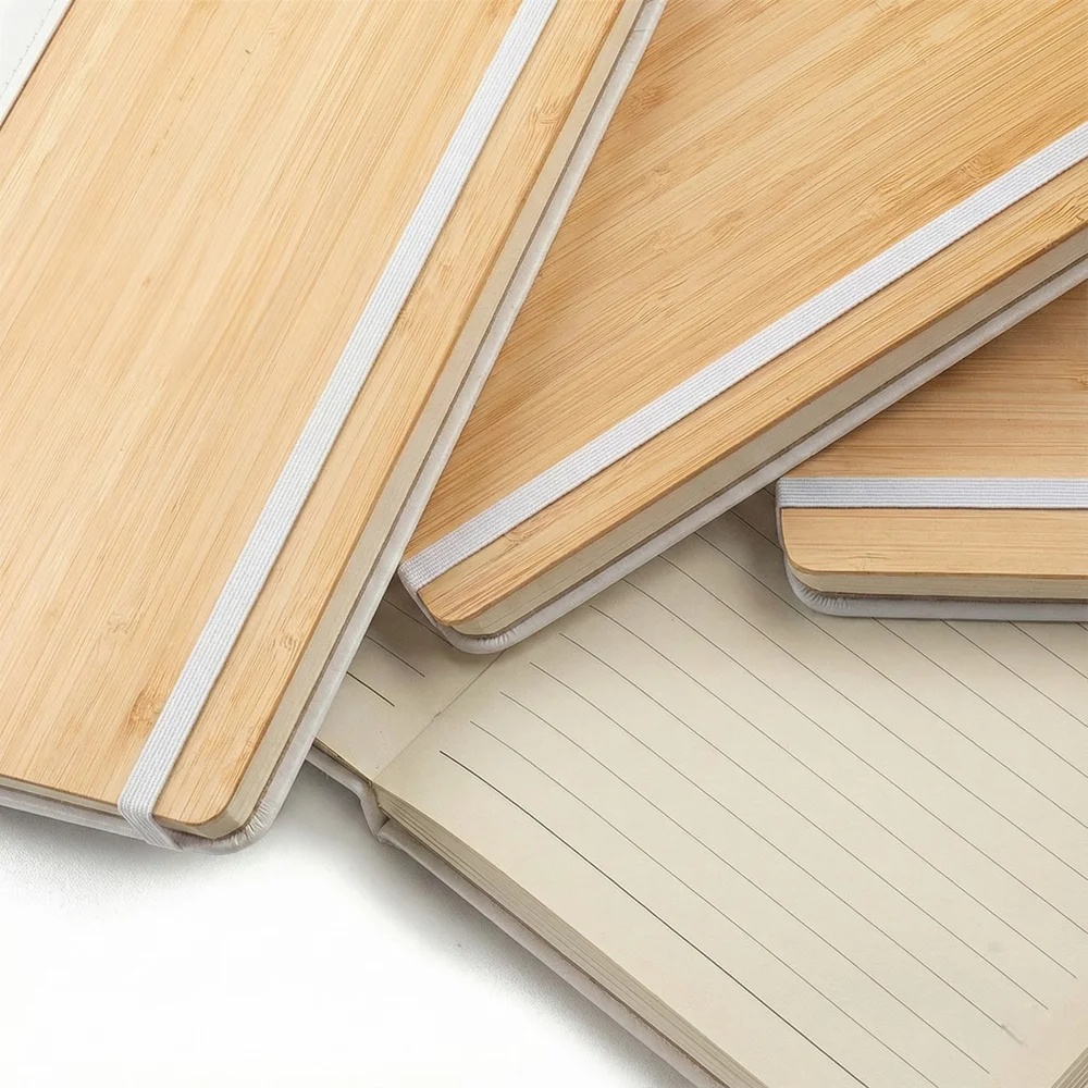 Caderno de Anotações com Capa de Bambu